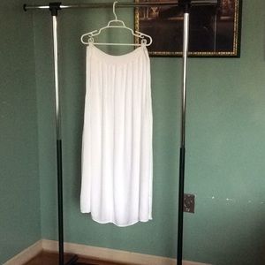 White gauze maxi skirt